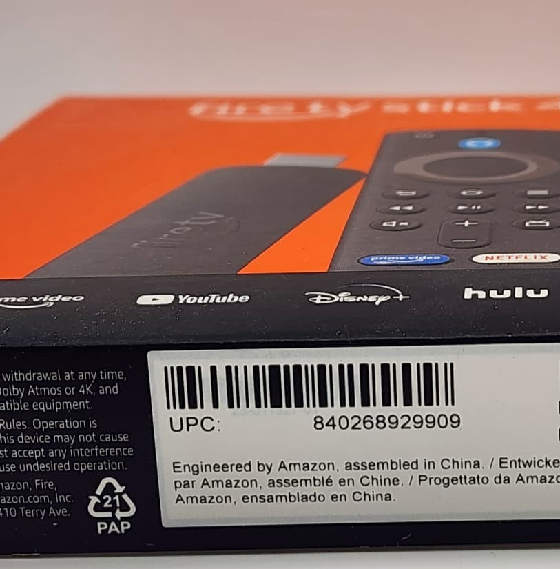 All New Amazon Fire TV Stick 4K UHD Streaming Media W/Alexa Remote WiFi6