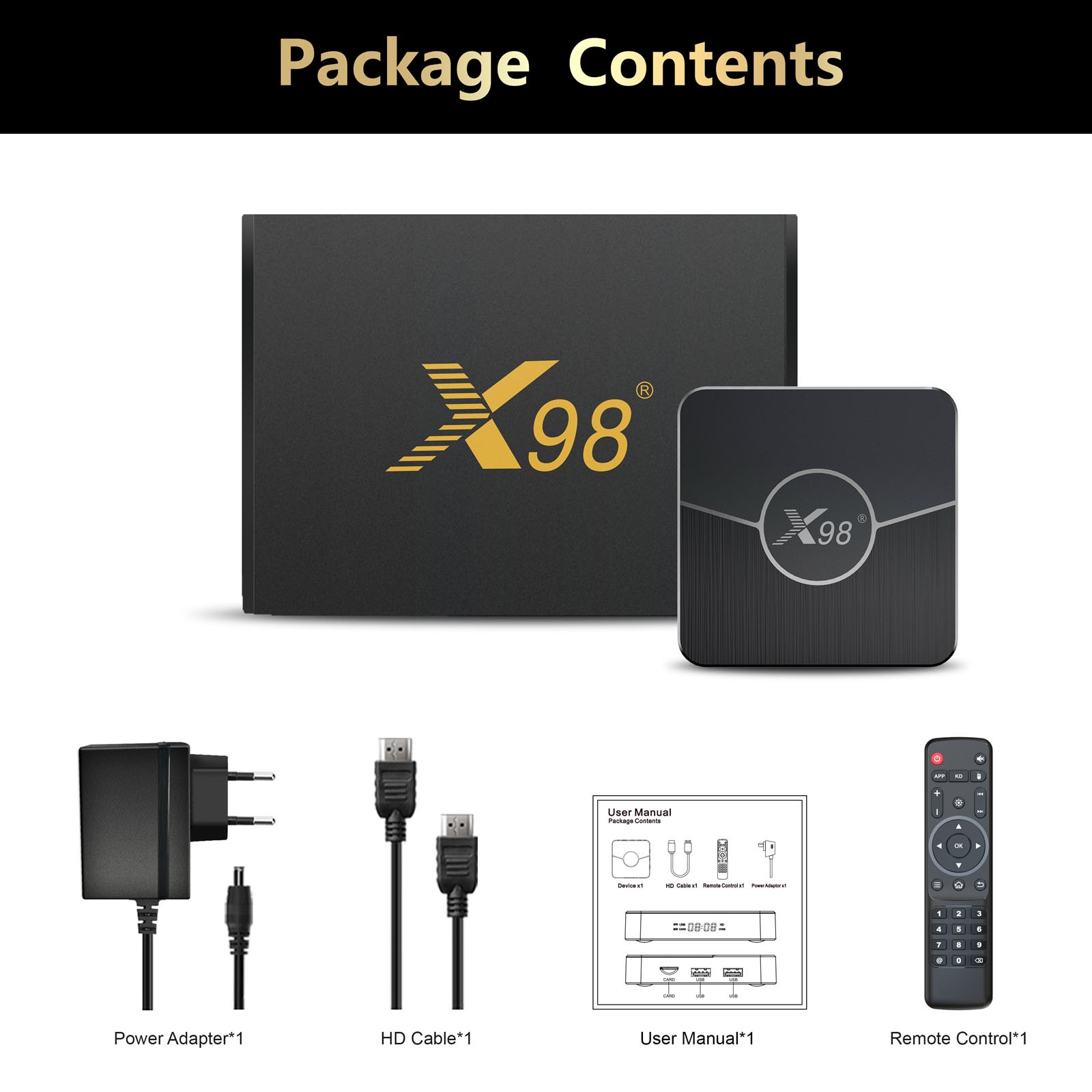 X98 Plus 11.0 Box Amlogic S905W2 UHD 4K Media Player 2.4G/ MMKY