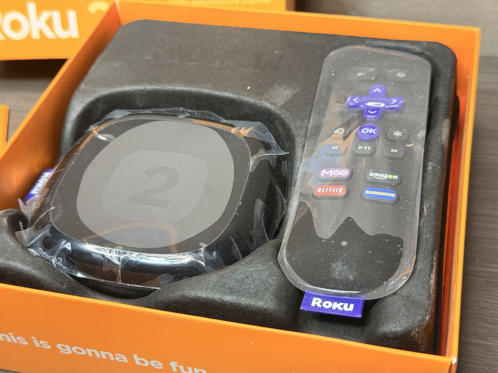 Roku 2 Network Audio/Video Player – Wireless LAN – Black – Open box