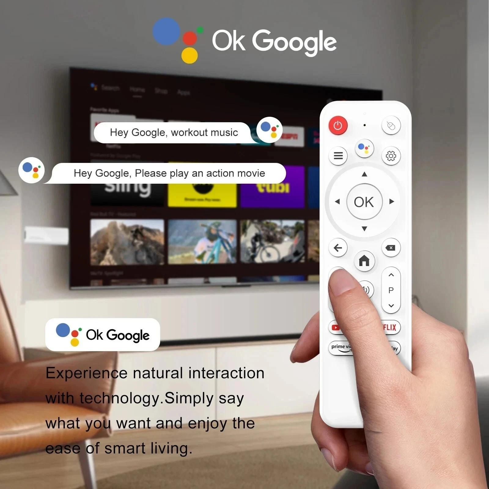 Android 14.0 4K TV Stick Allwinner H313 Quad-Core with Remote (2GB/8GB or 2GB/16