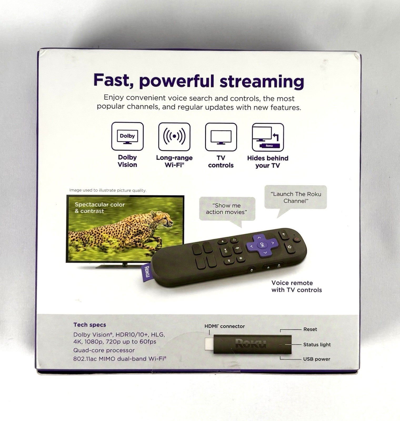 💥Roku Streaming Stick 4K HDR Dolby Vision Streaming Device HDMI Media Player.