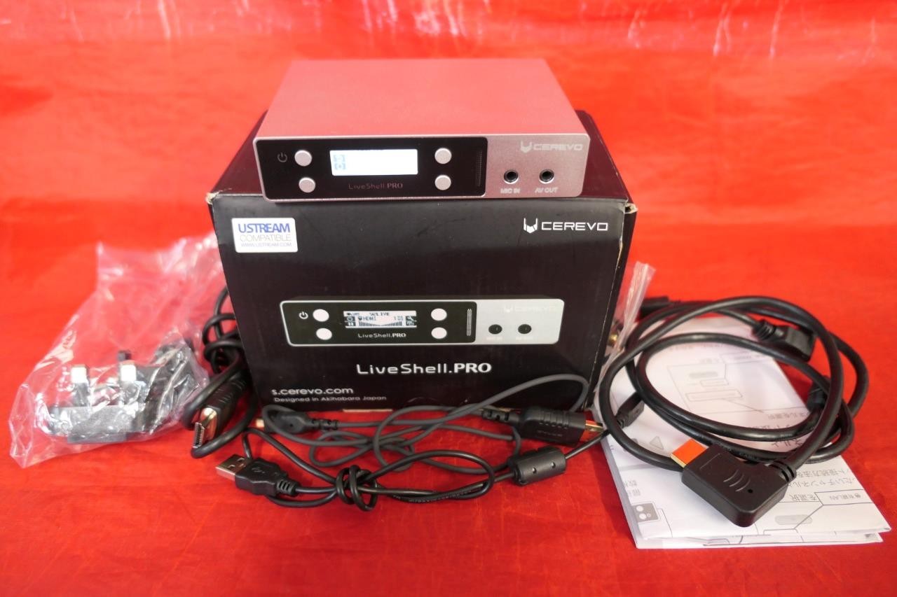 Cerevo LiveShell PRO CDP-LS02A 720p Wireless Video Streaming Encoder COMPLETE