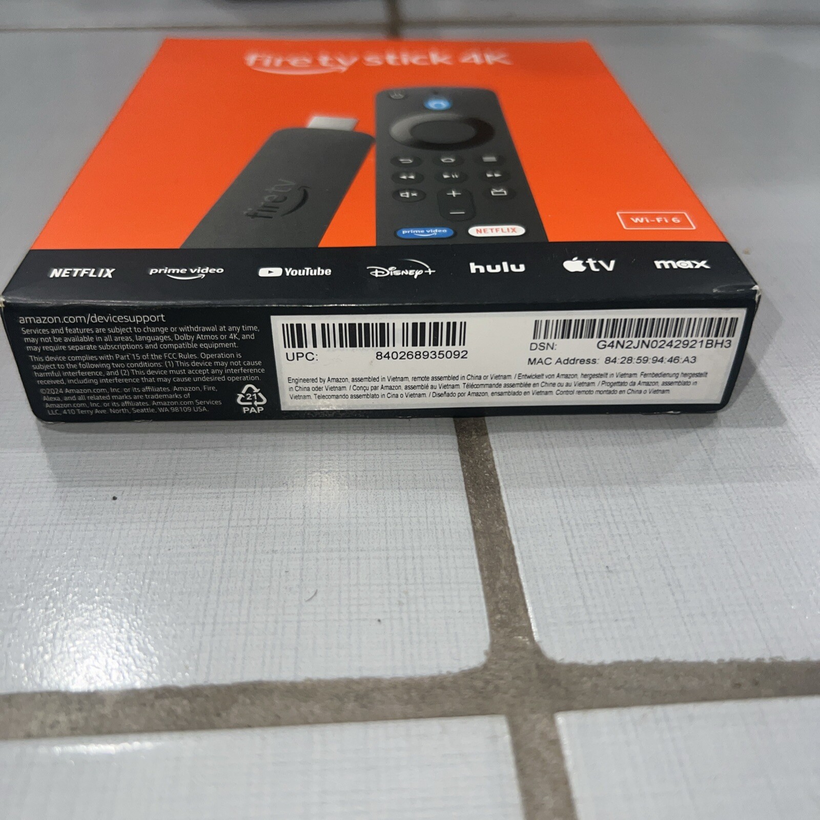 Brand New 2024 Amazon Fire TV Stick 4K UHD Streaming Media Player W/Alexa Remote
