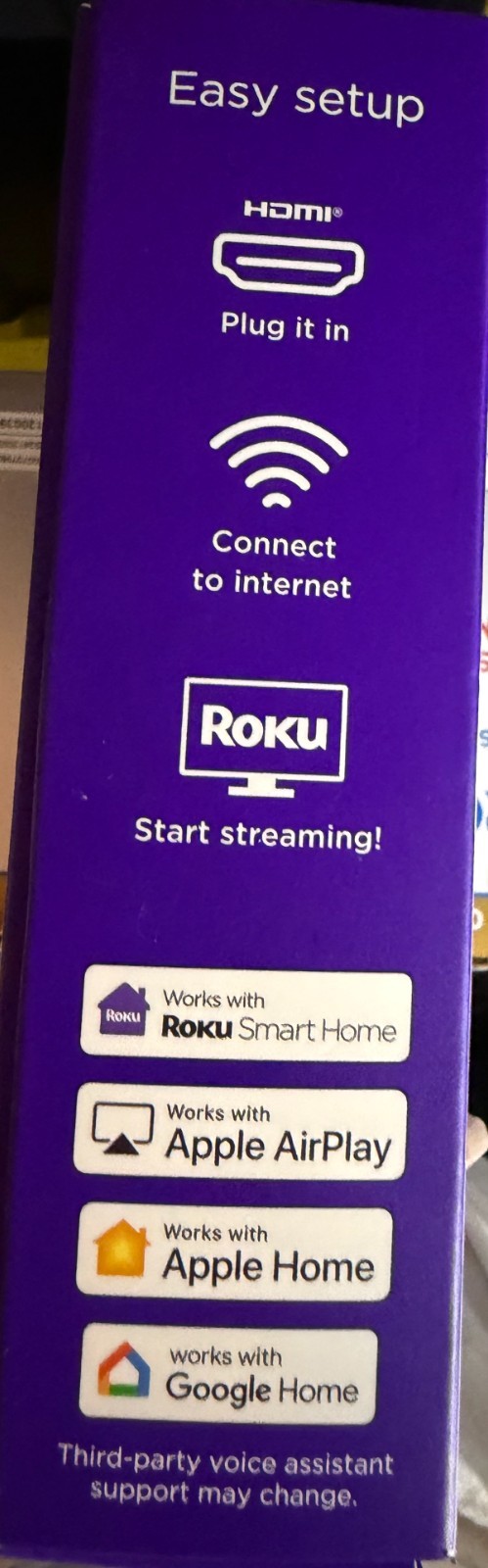 Roku Streaming Stick 4K HDR Dolby Vision Streaming Device 3820R2 OPENBOX/NEW