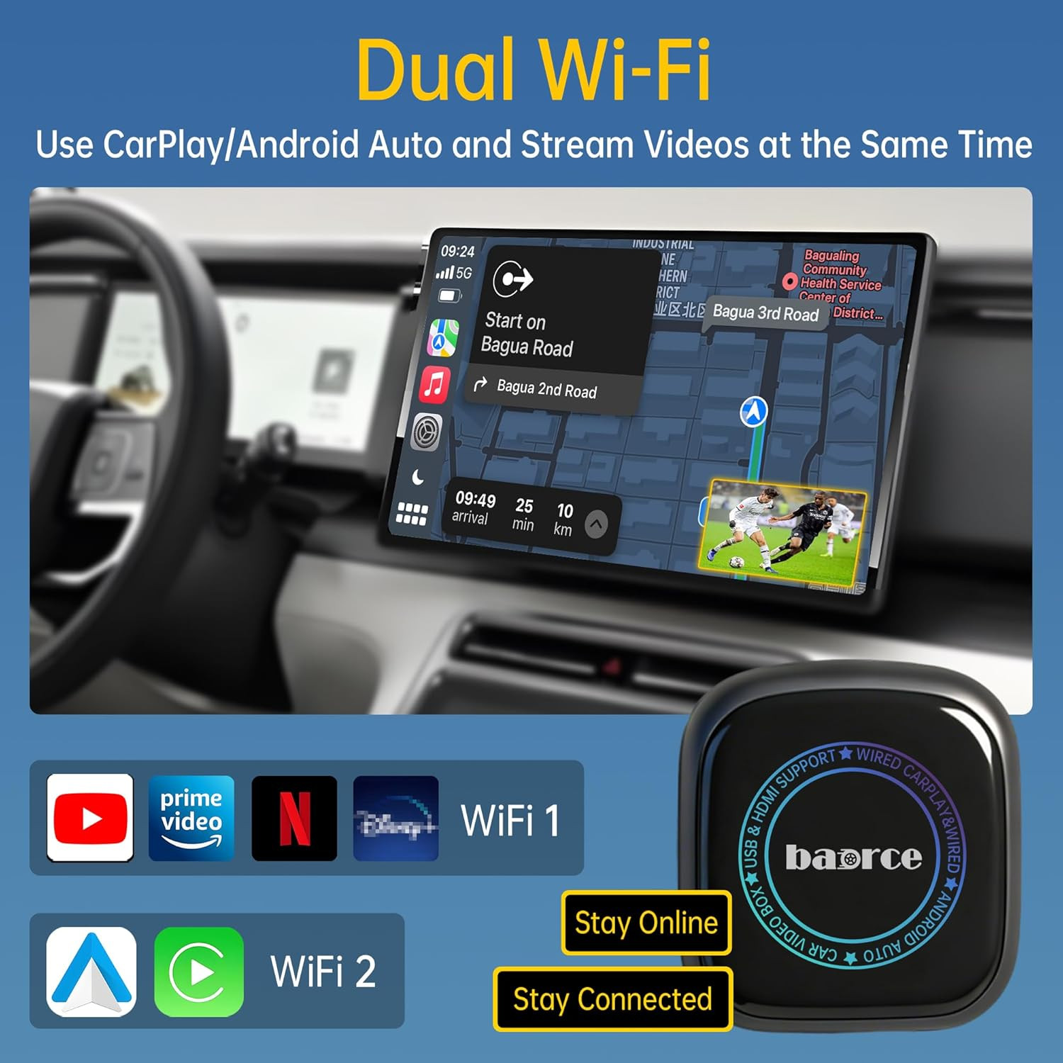 Magic Box 3.0 Max 2026 Upgrade – 32G Car Streaming Device with Netflix, Youtube,
