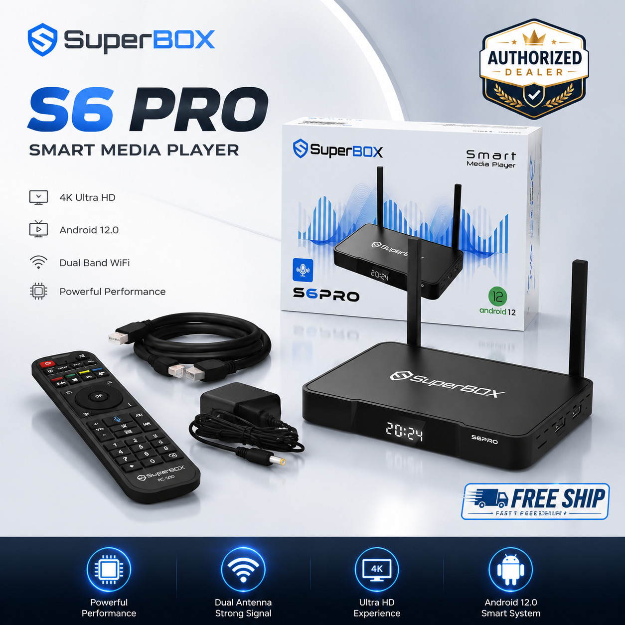 SuperBox S6 Pro TV BOX Authorized Distributor – Message To Me Ship Same Day