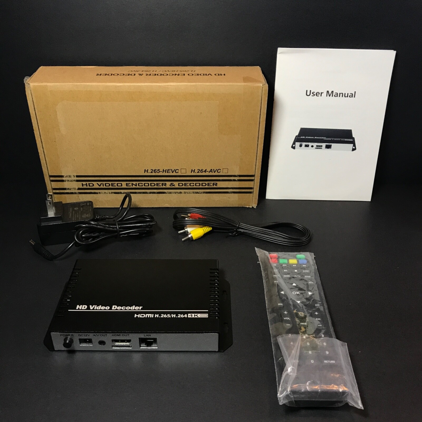 H.265 H.264 Ultra HD 4K Video Audio Decoder IP Streaming Decoder IP To HDMI +