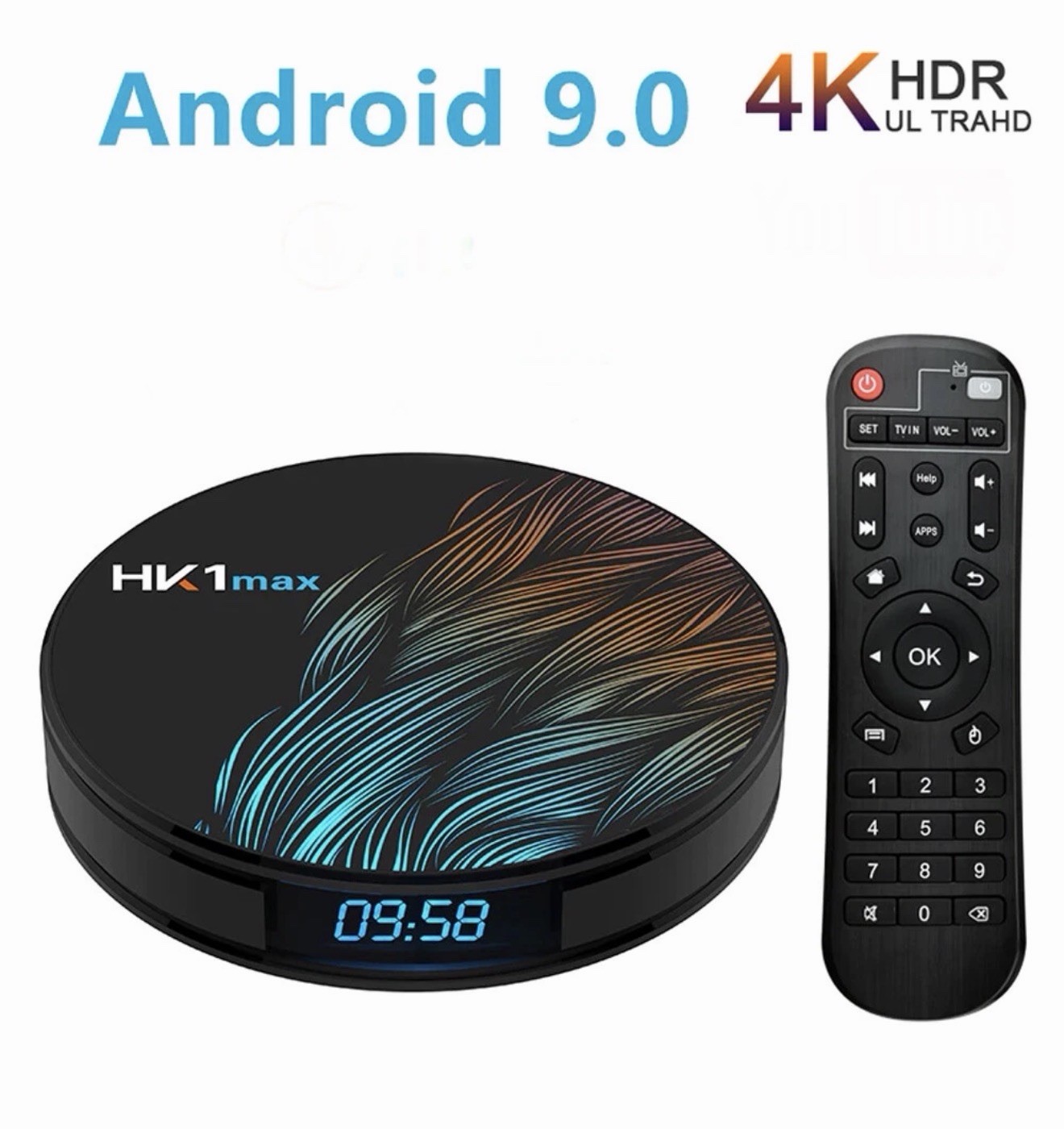 Android 11.0 TV Box with 4GB RAM 64GB ROM RK3318 BT 4.1 Quad-Core Cortex HK1 MAX