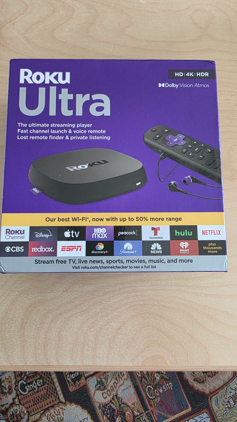Roku Ultra 4800R 4K Streaming Media Player – Black