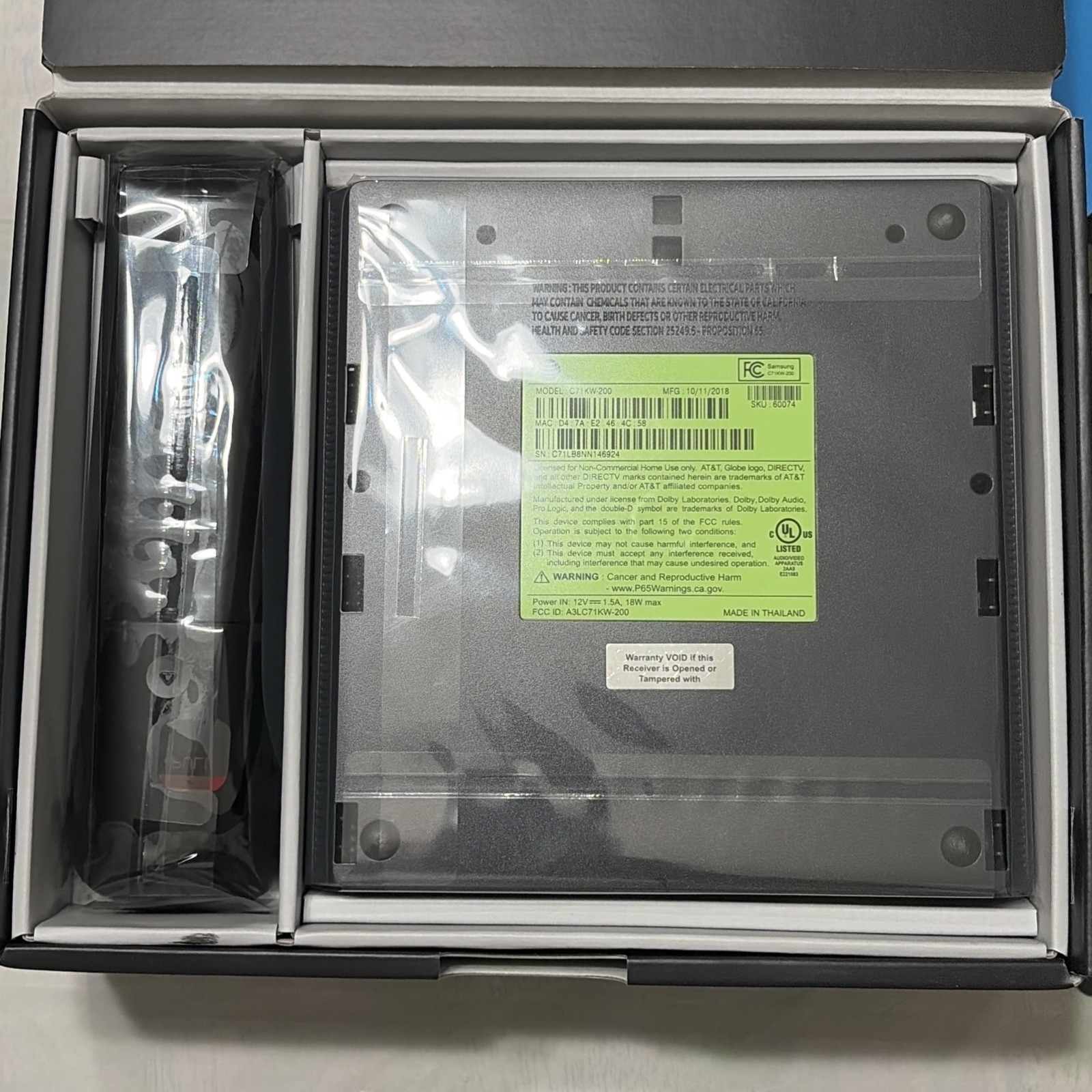 AT&T TV Now Streaming Player and Remote Control (C71KW-200) BRAND NEW