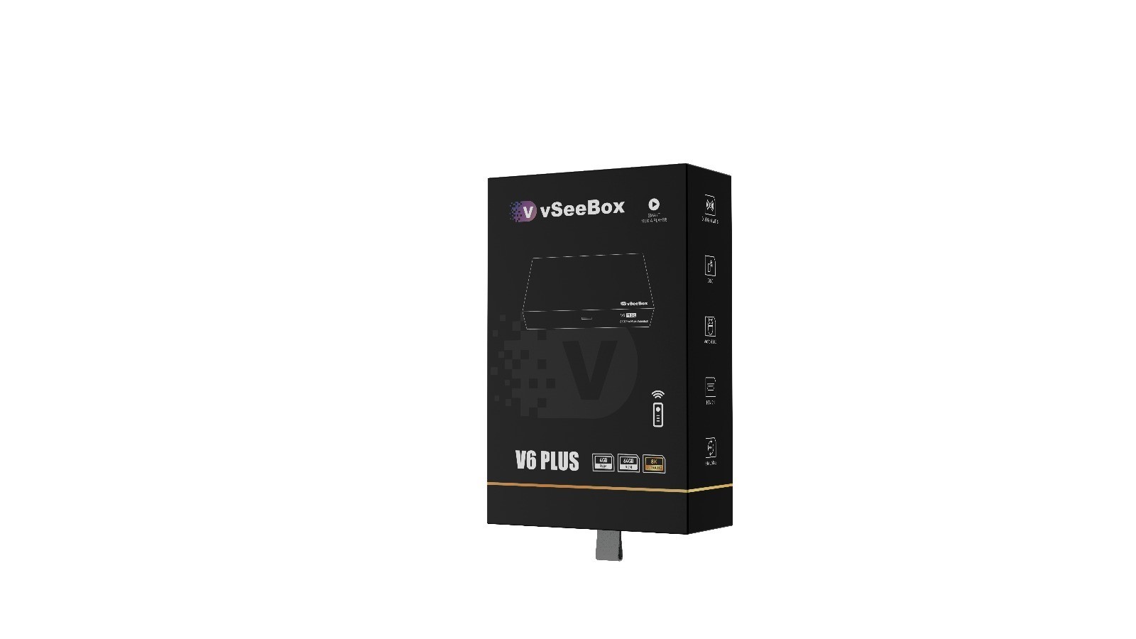 vSeeBox v6 plus Android 14 OS 2026 Model. AUTHORIZED DISTRIBUTOR