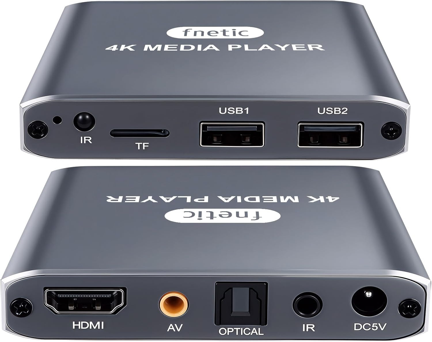 4K@30Hz Full-Hd Digital Media Player with USB Drive/Micro SD Card for TV | Plug