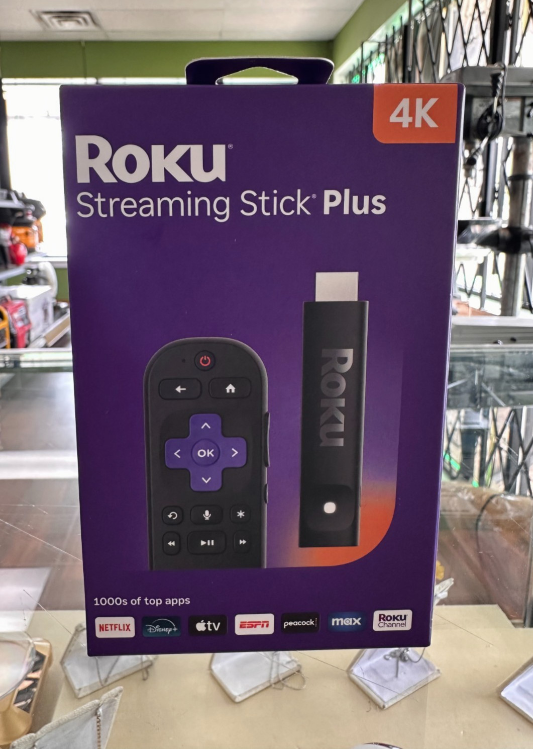 ROKU 4K STREAMING STICK PLUS WITH VOICE REMOTE (MODEL:3830R) *NEW*