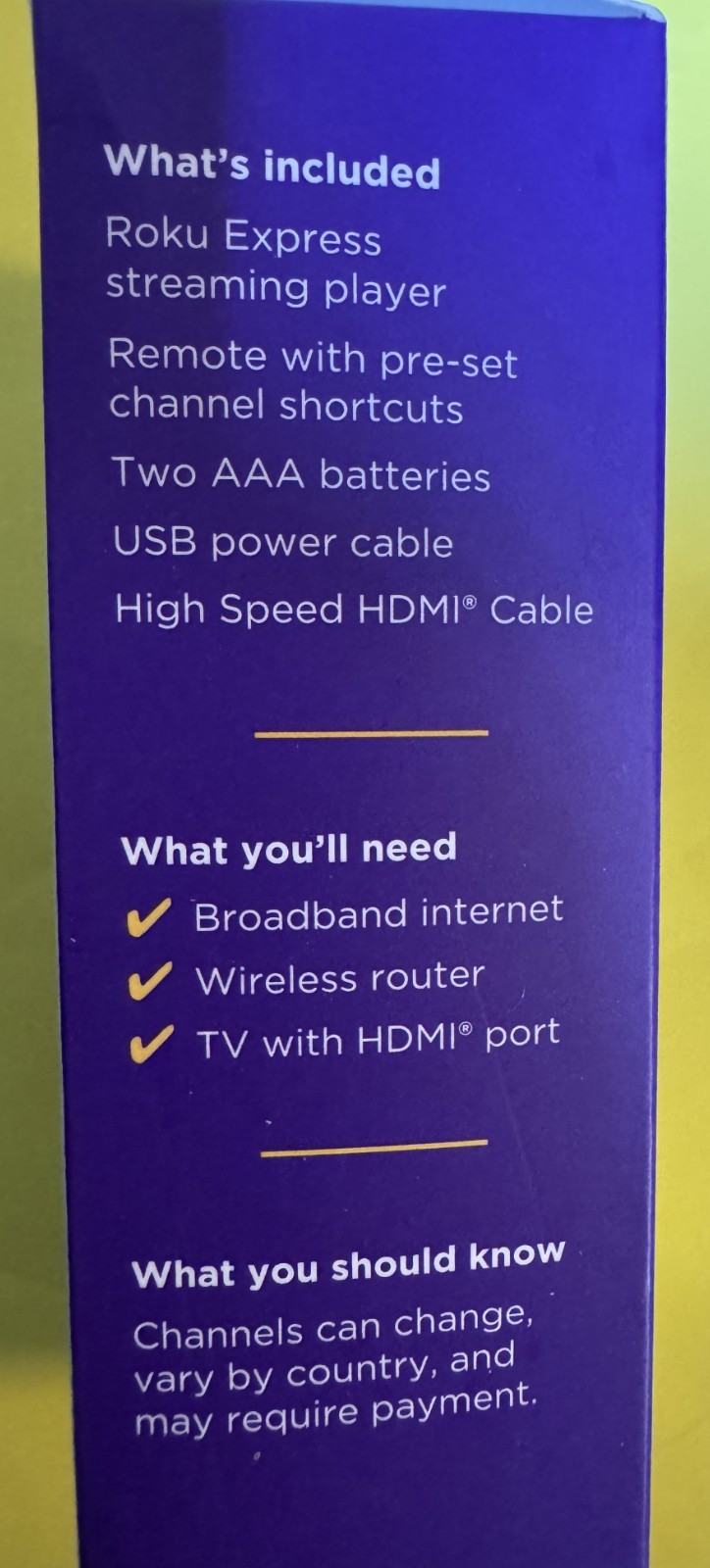 Roku Express HD Streaming Media Player 1080p 2022 Remote HDMI NEW