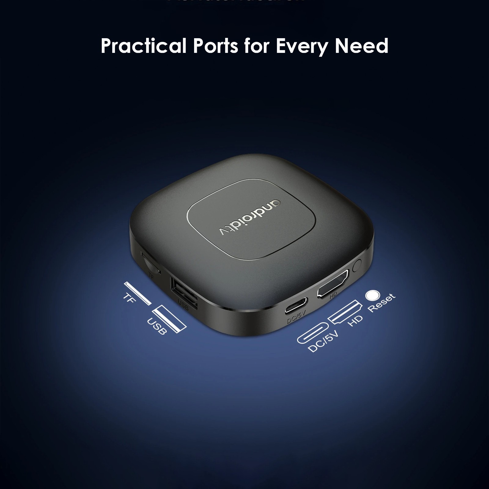 Android 13 TV Box Allwinner H313, multimedia streaming, WiFi 2.4G/5G, 2G+16G