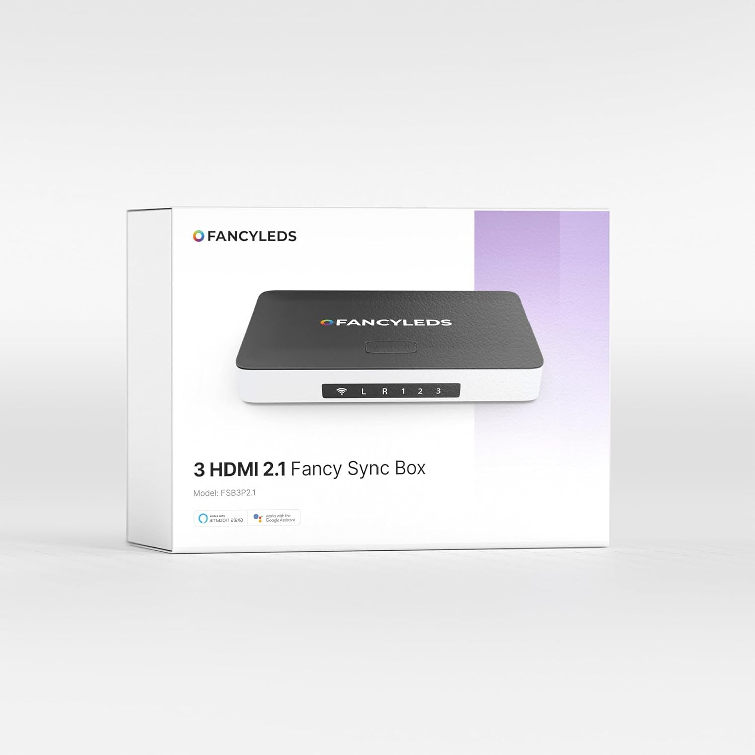 New RGBW 3 HDMI 2.1 Fancy Sync Box with 3 HDMI Ports, 4K 120Hz, HDR (For 24″ to