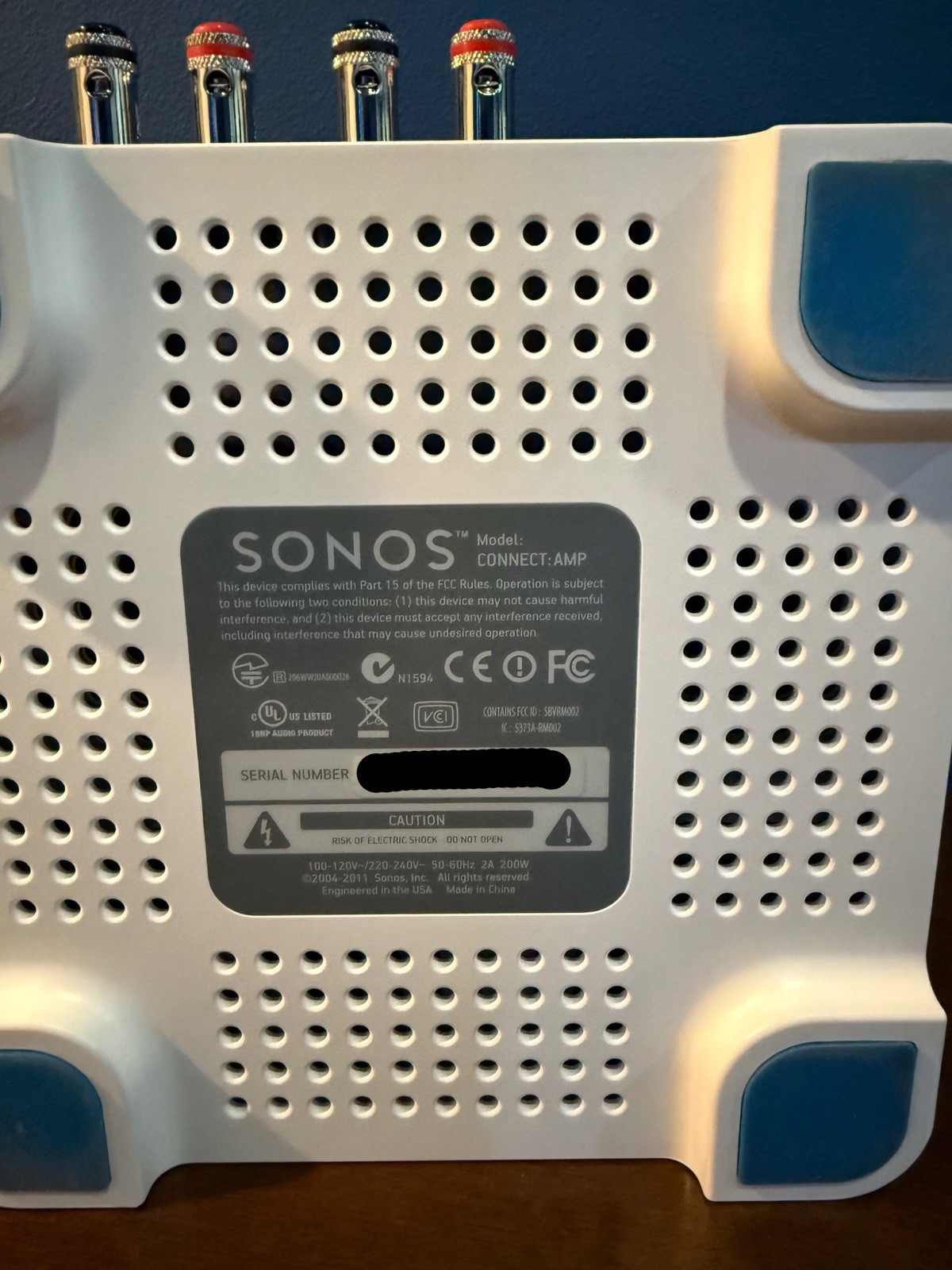 Sonos Connect:Amp Digital Media Streamer – White/Gray