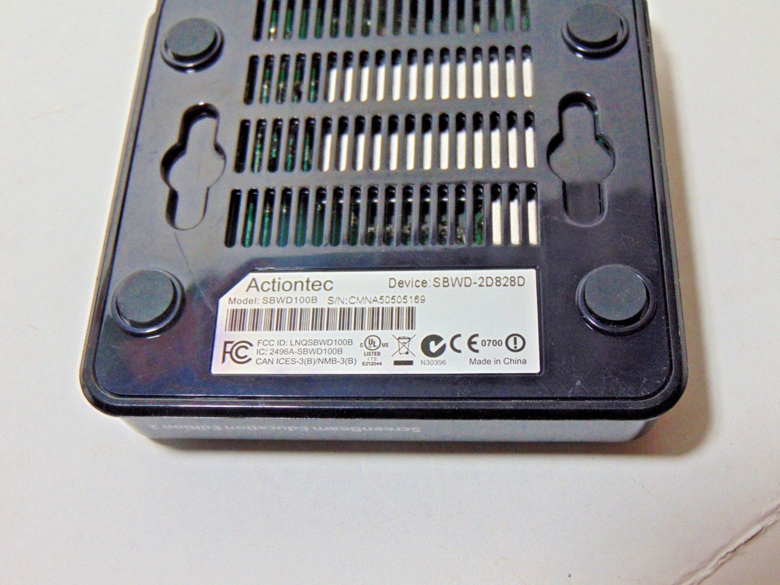 Actiontec ScreenBeam Wireless Receiver SBWD100B, Power Supply, Adapter S8406