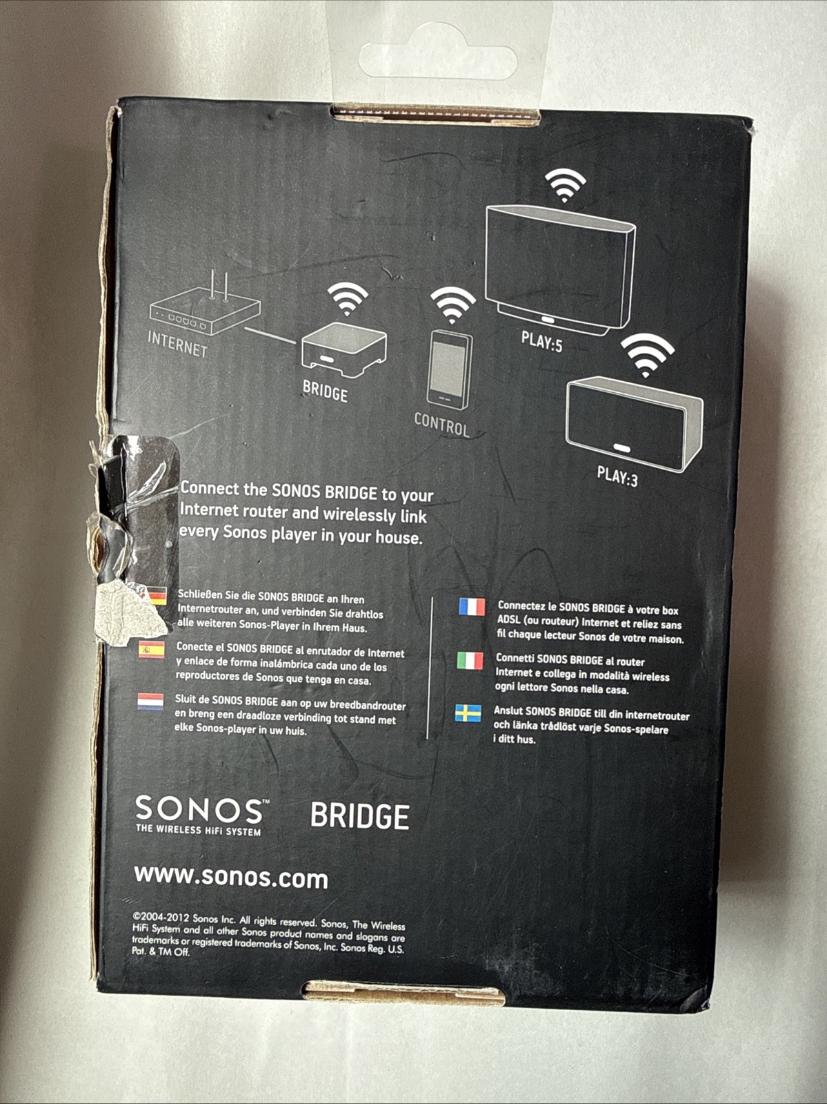 2013 | Sonos | Sonos Bridge (sw v4.2) | Wireless Mesh Network Adapter | New