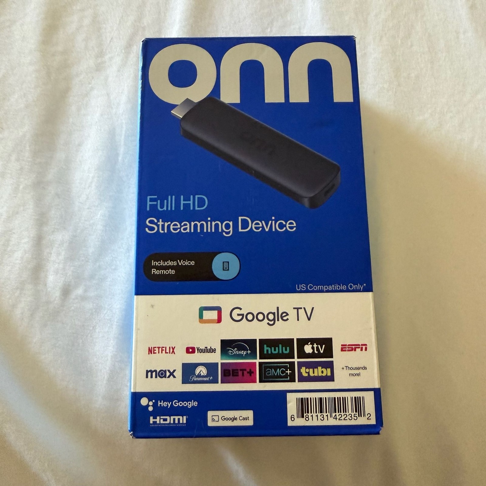 onn. Full HD Streaming Device Google TV