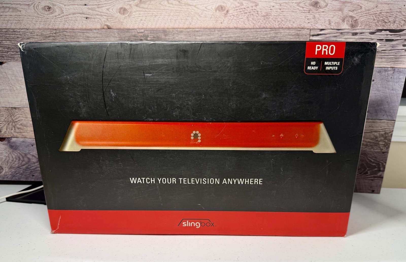 Sling Media Slingbox Pro HD Ready Media Streamer Red Multiple Inputs Ethernet