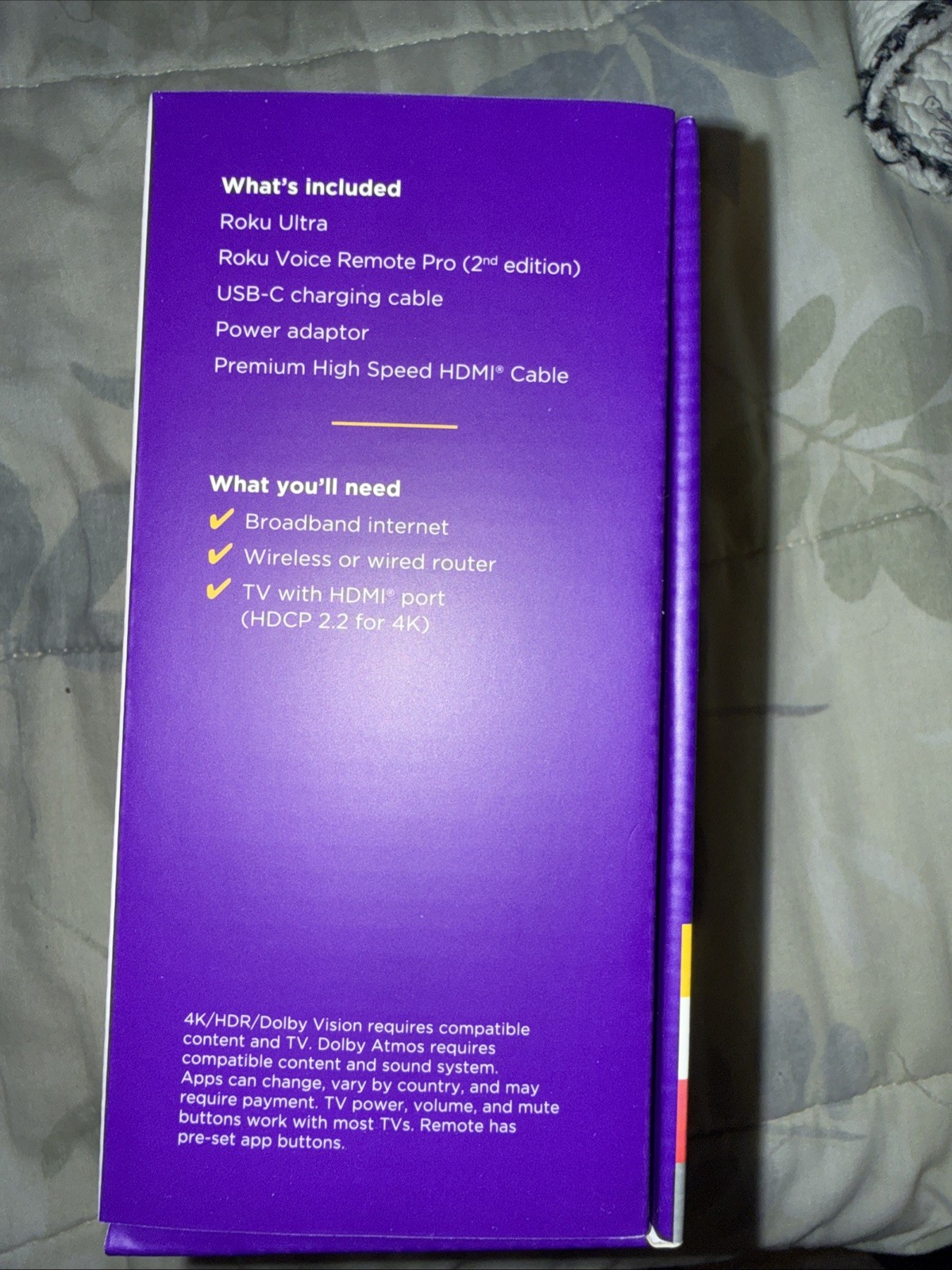 Roku Ultra 4850r 4k Streaming Player wifi 6