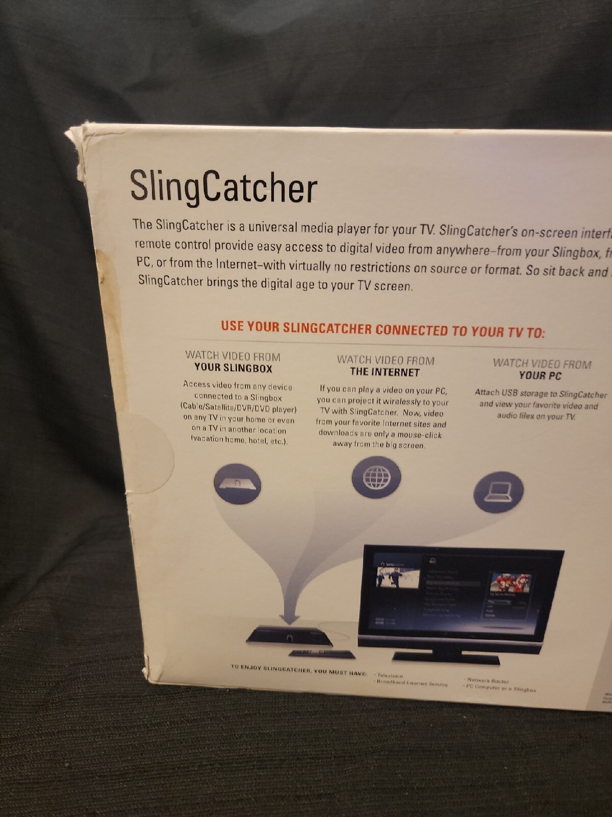 Sling Box Media Sling Catcher Digital HD Media Streamer (Open Box)