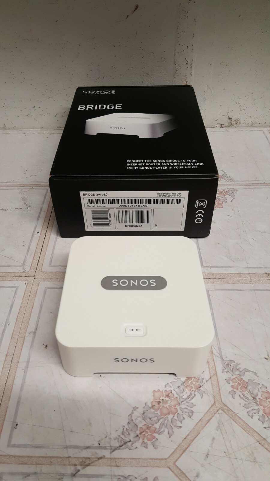 Sonos BRIDGE Wireless HiFi System – White BRIDGUS1 USED