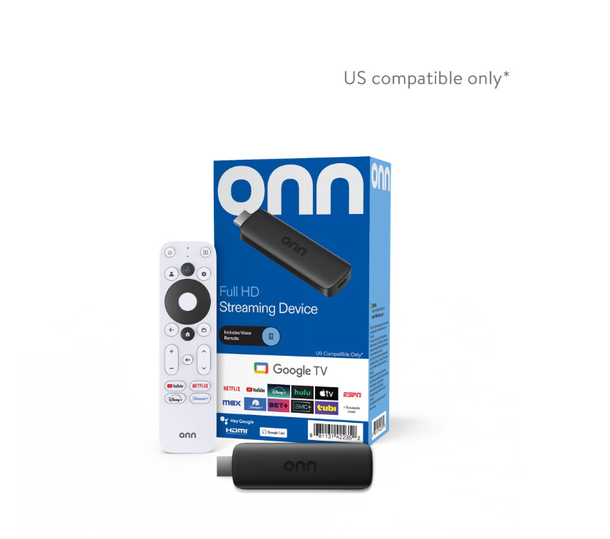 onn Full HD Streaming Device w/ Google TV, Voice Remote