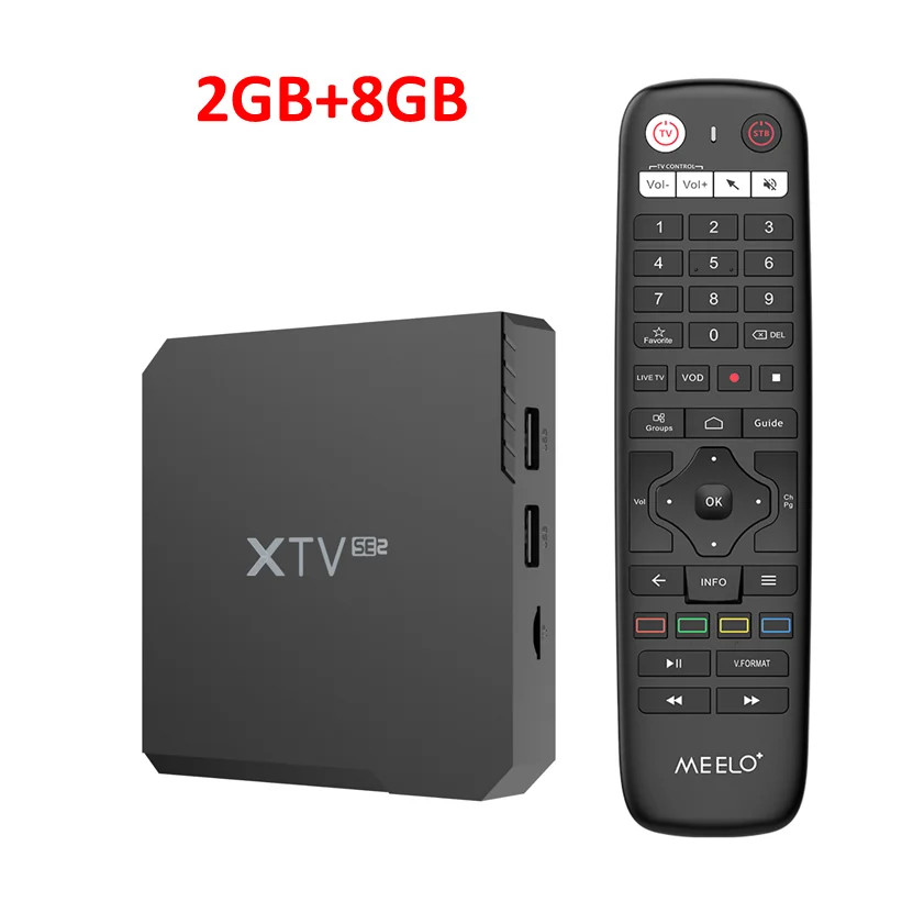 Meelo Plus XTV Android 11 TV Box Amlogic S905W2 4K 2GB/8GB Smart Streaming