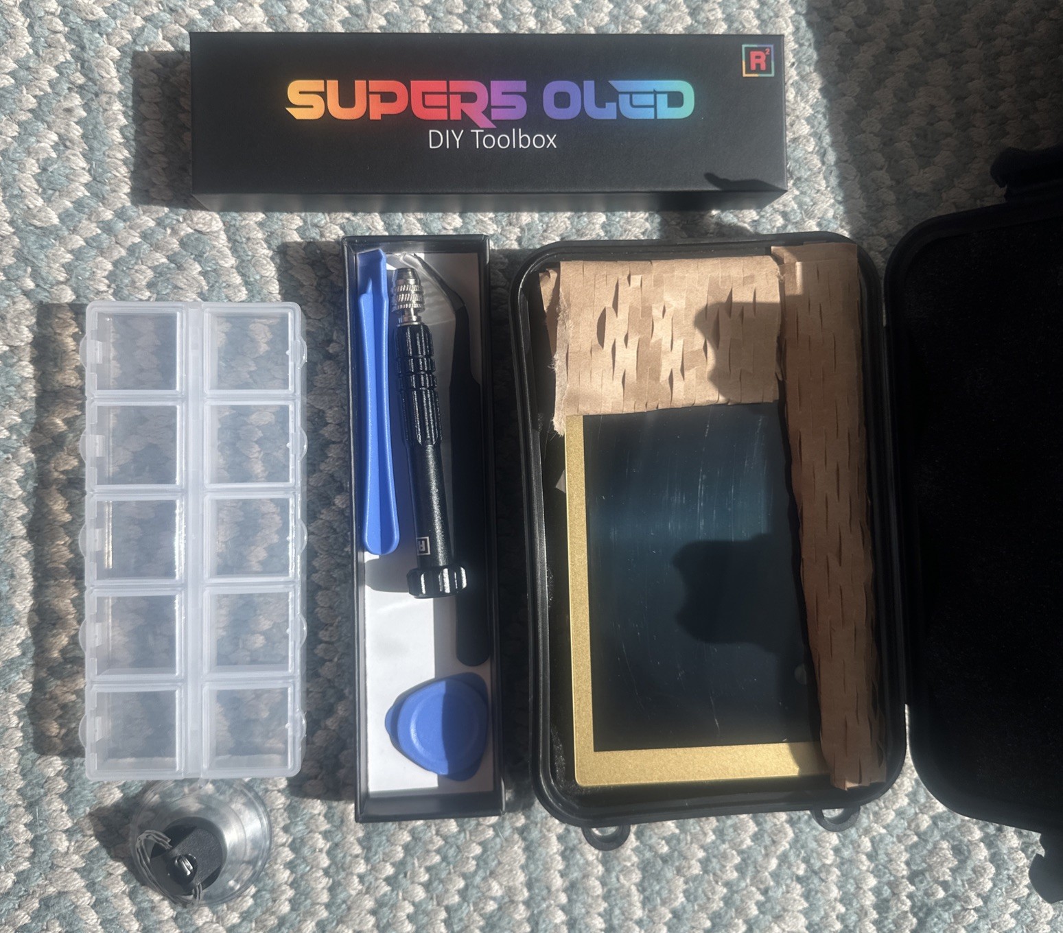 New SUPER5 OLED Touch Standard Upgrade Kit by Taki Udon for Switch Lite – Gold