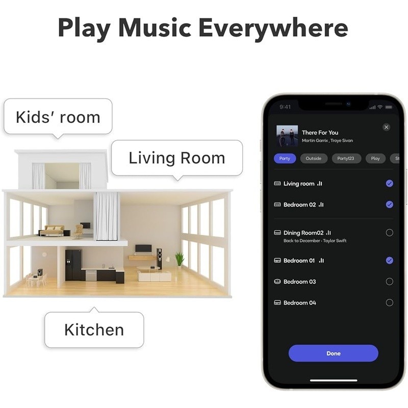 AirPlay 2 Receiver Google Cast Audio Hi-Res 192kHz Alexa Google Siri Compatible