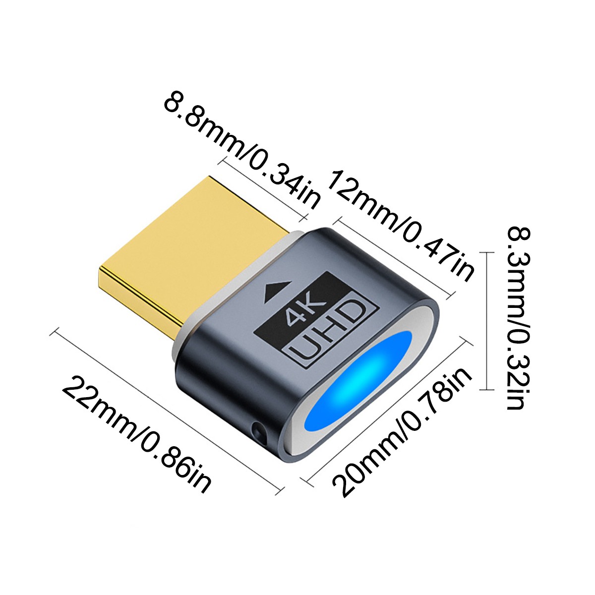 2/4/6pcs 4K HDMI Dummy Plug Virtual Monitor Display Emulator Headless Adapter