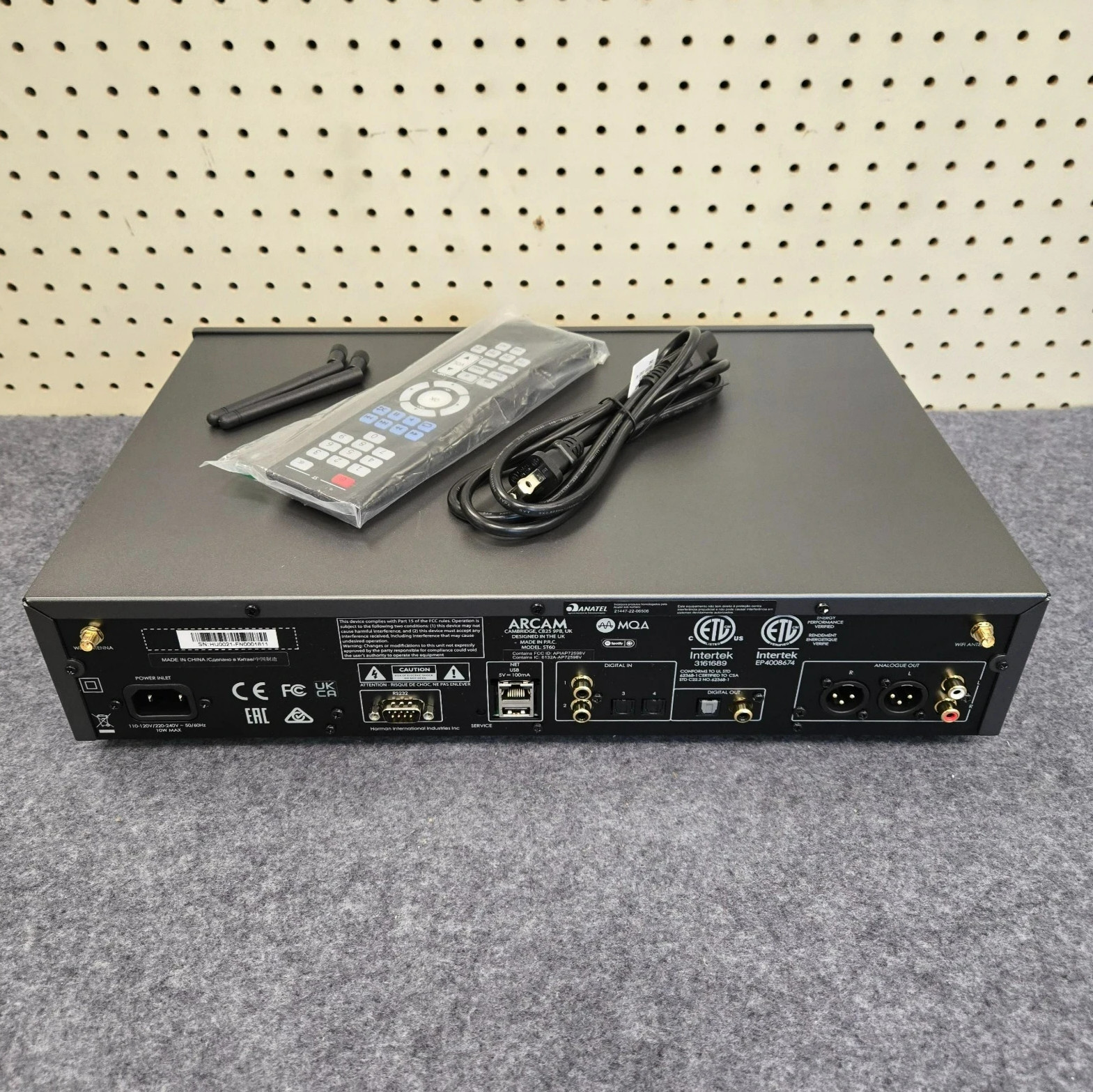 Arcam ST60 Audiophile Networked Audio Streamer – Gray (Open boxed)