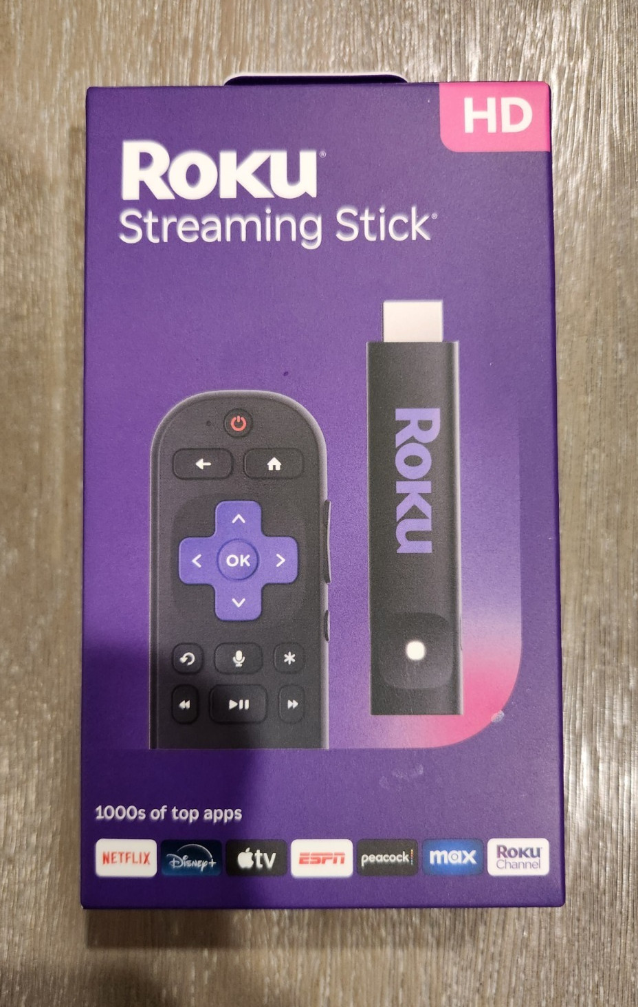 Roku 3840R Streaming Stick HD Media Player with Voice Remote – 2025 Model