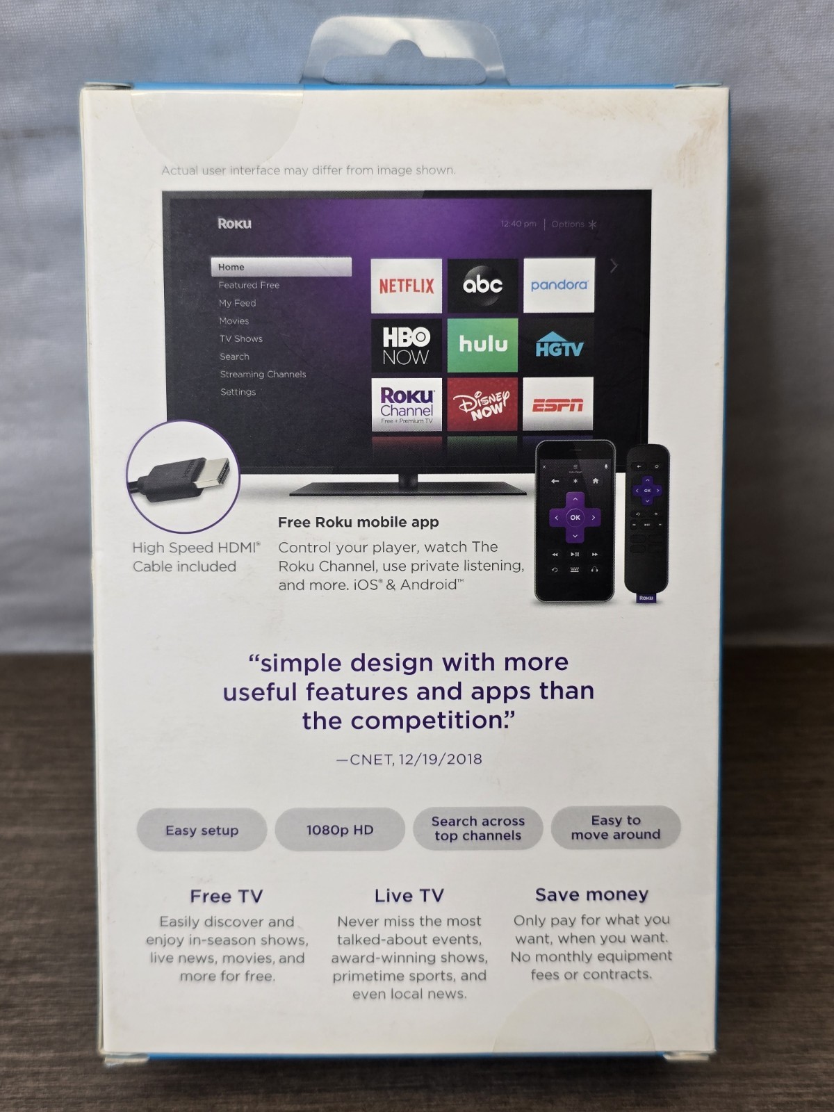 Roku Express 4K – HD/4K/HDR Streaming Player with Simple Remote Brand New