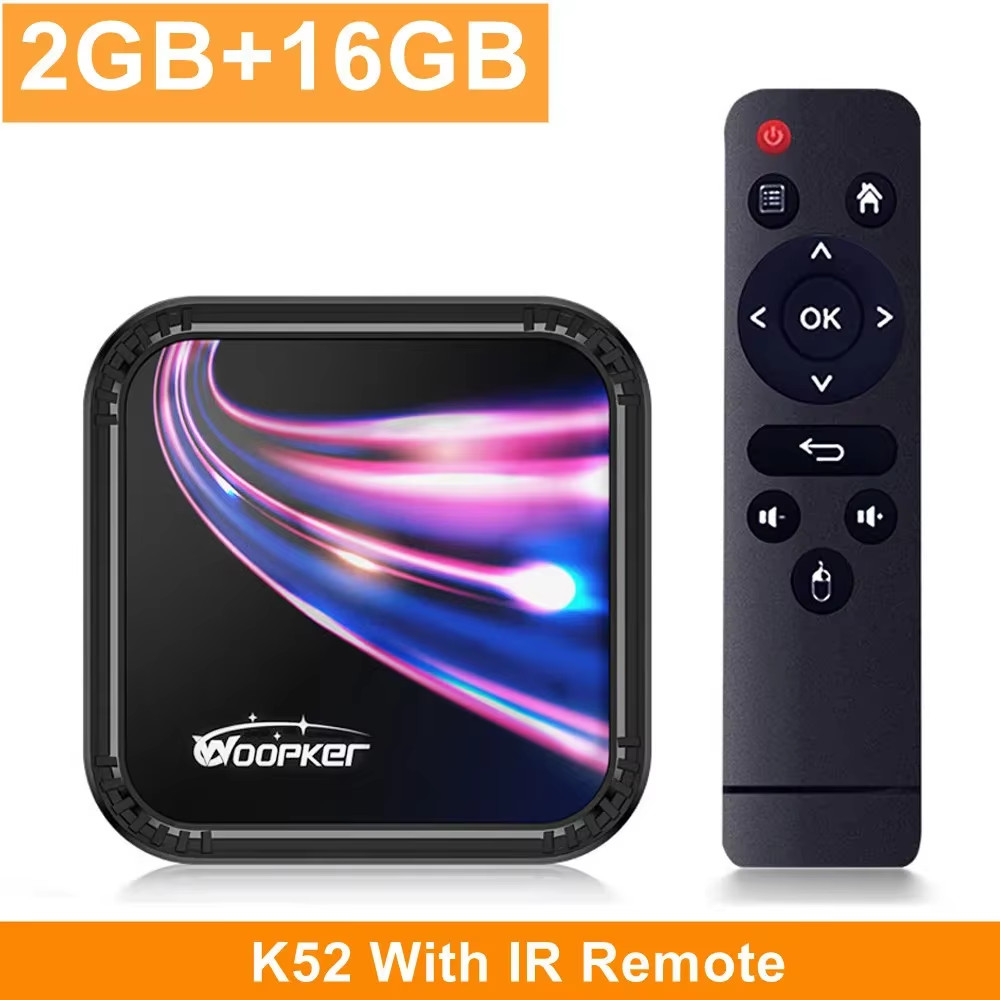 Android 13 TV Box K52 Rockchip RK3528 Smart TV Box Support 8K Wifi6 BT5.0 YouTub