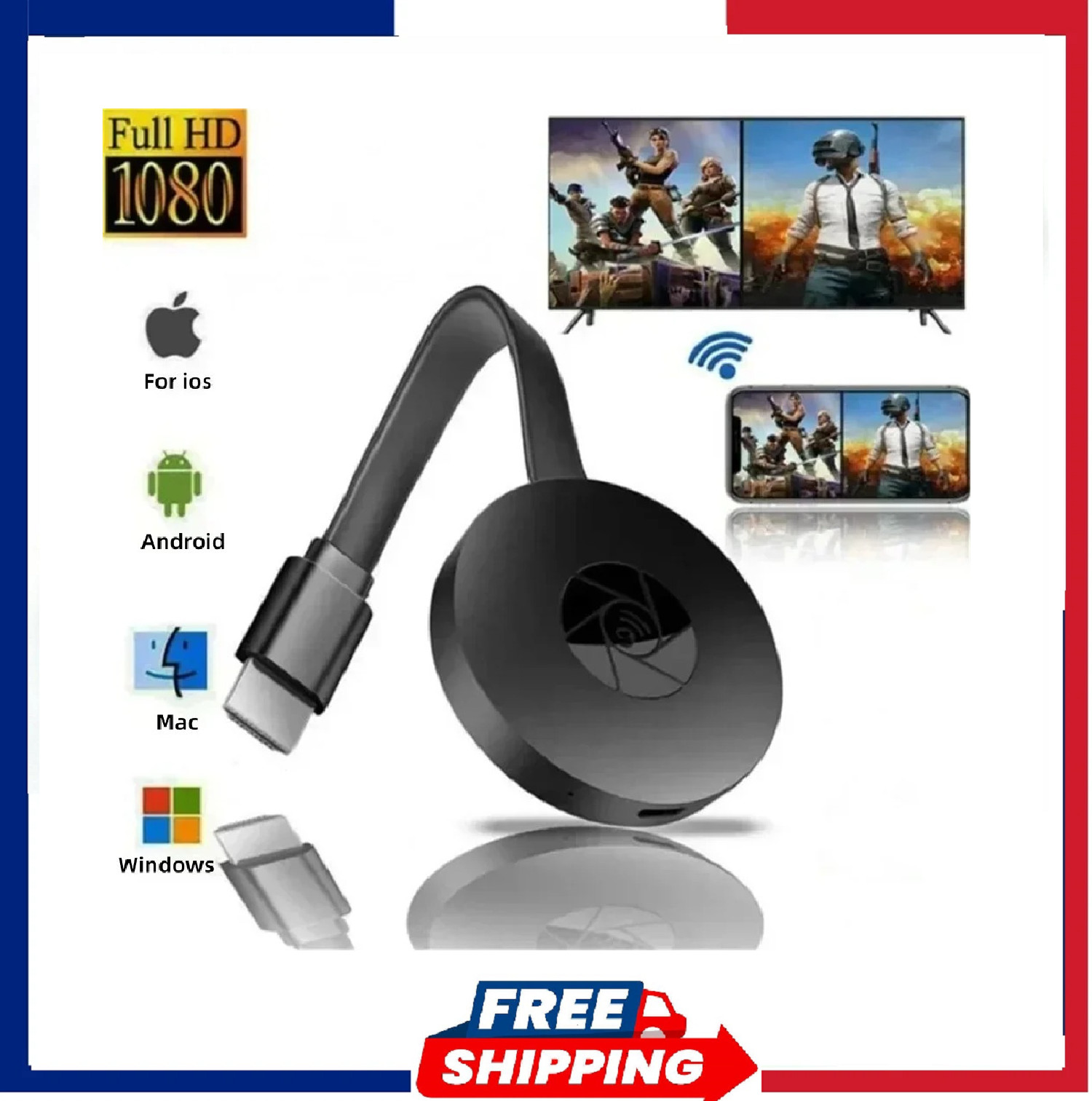 Wireless HDMI Display Dongle Adapter WiFi Streaming Receiver Chromecast Google