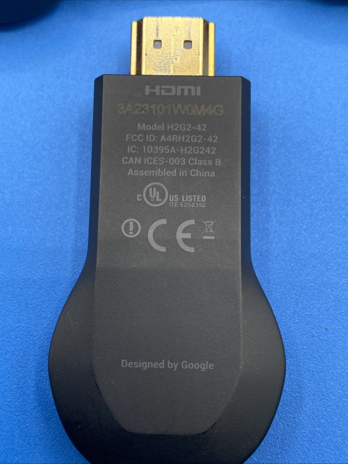 Google Chromecast (1st Generation) Streaming Media Player – H2G2-42 (Black)