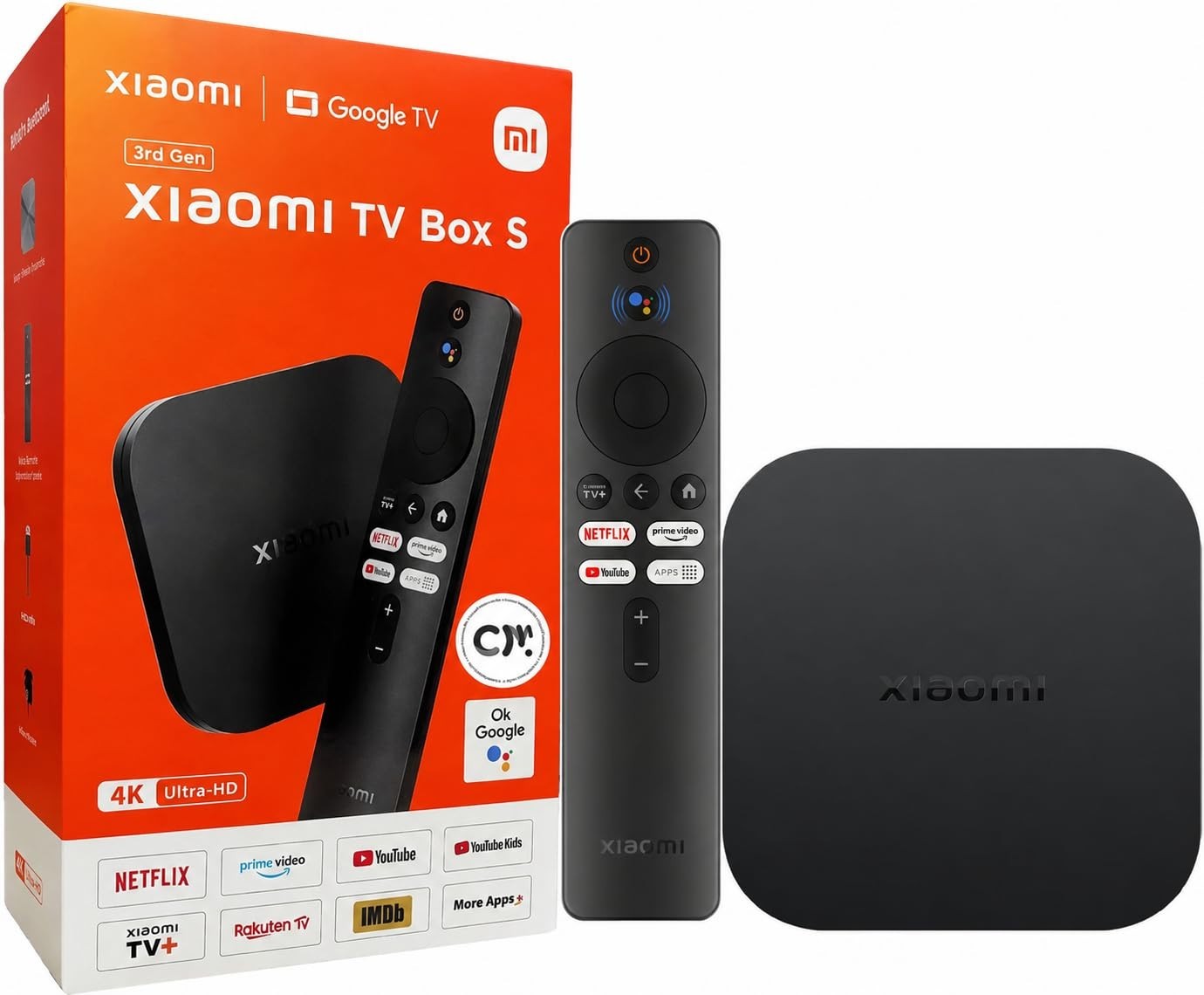 4K UHD Android TV Box, Dolby Vision Atmos, WiFi 6, 2GB RAM, 32GB Storage, Voice