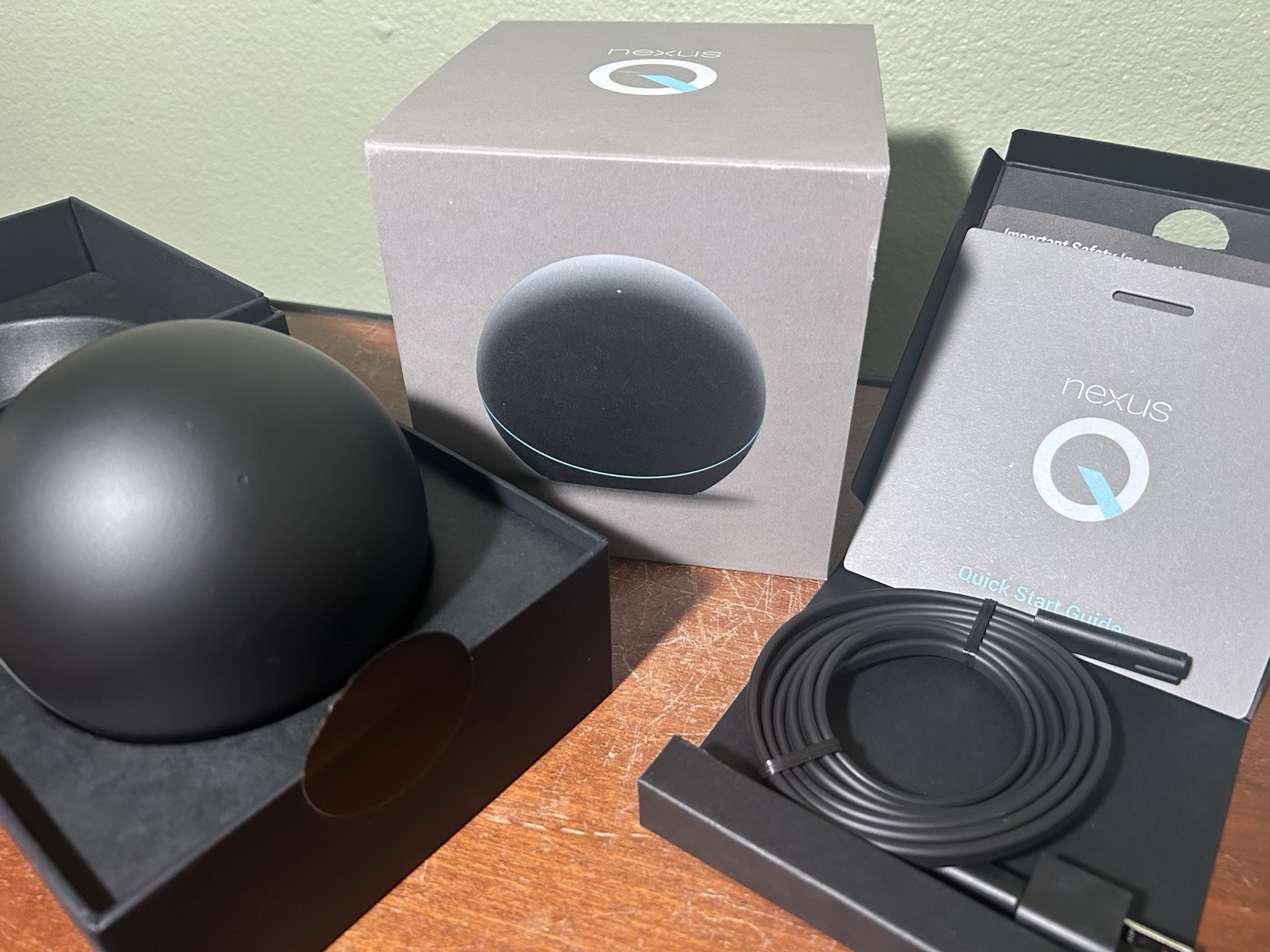 Google Nexus Q Streaming Digital Media Player Complete in Open Box