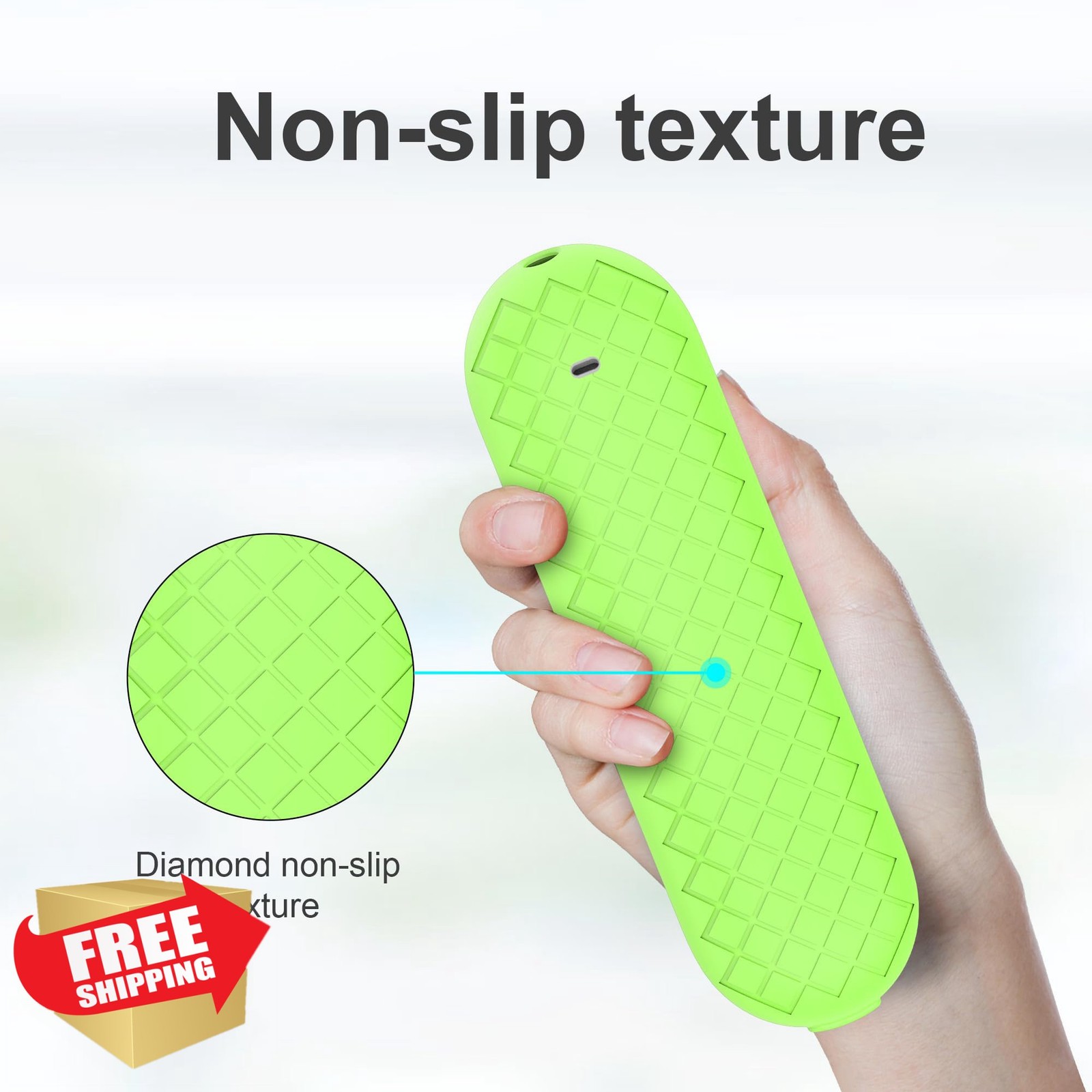 JCMOYUTY Glow Green Case Google TV Streamer 4K Remote