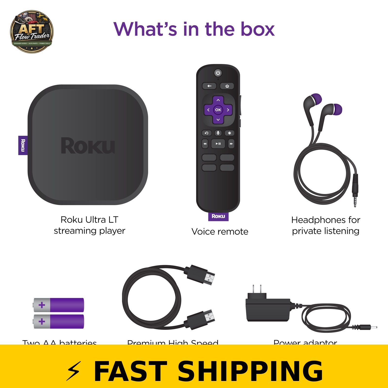 Roku Ultra LT 4K Streaming Device with Voice Remote