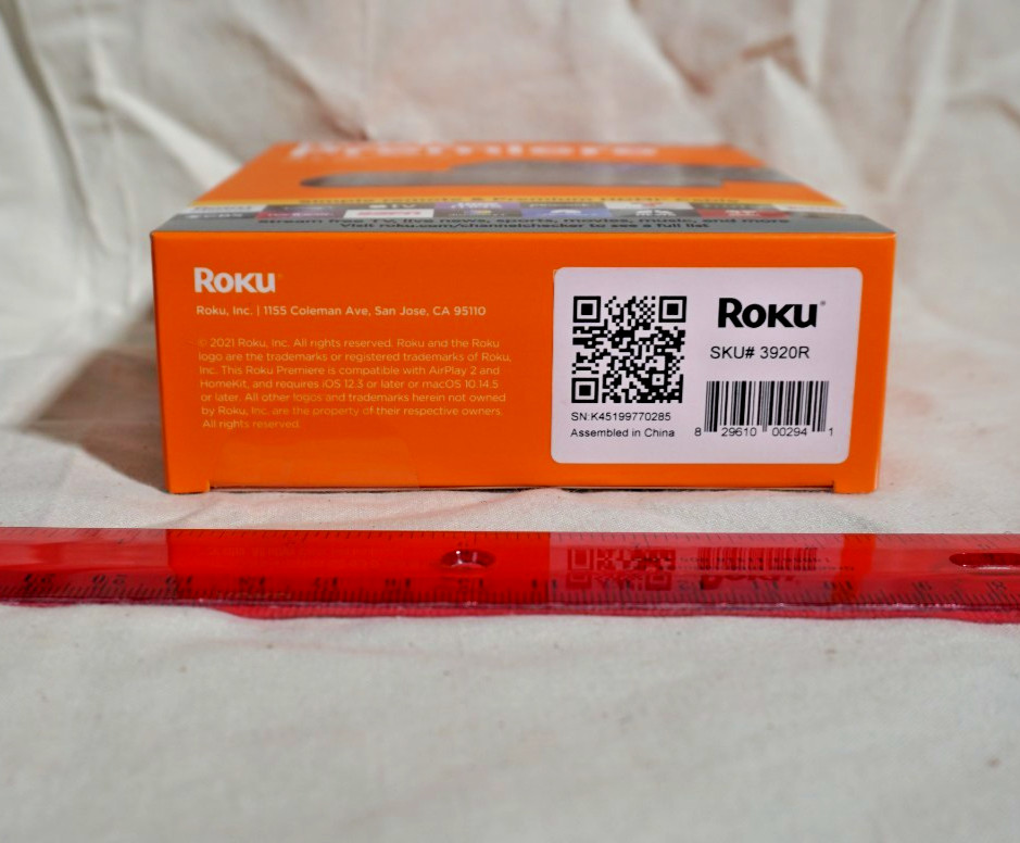 Roku Premiere HD 4K HDR Streaming Media Player 3920R: BRAND NEW SEALED