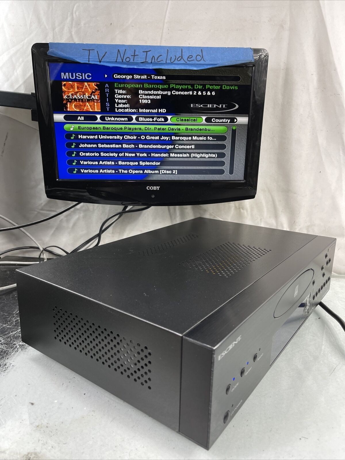 Escient Fireball SE-500i Music Manager 500GB HDD Internet Radio Extremely Rare