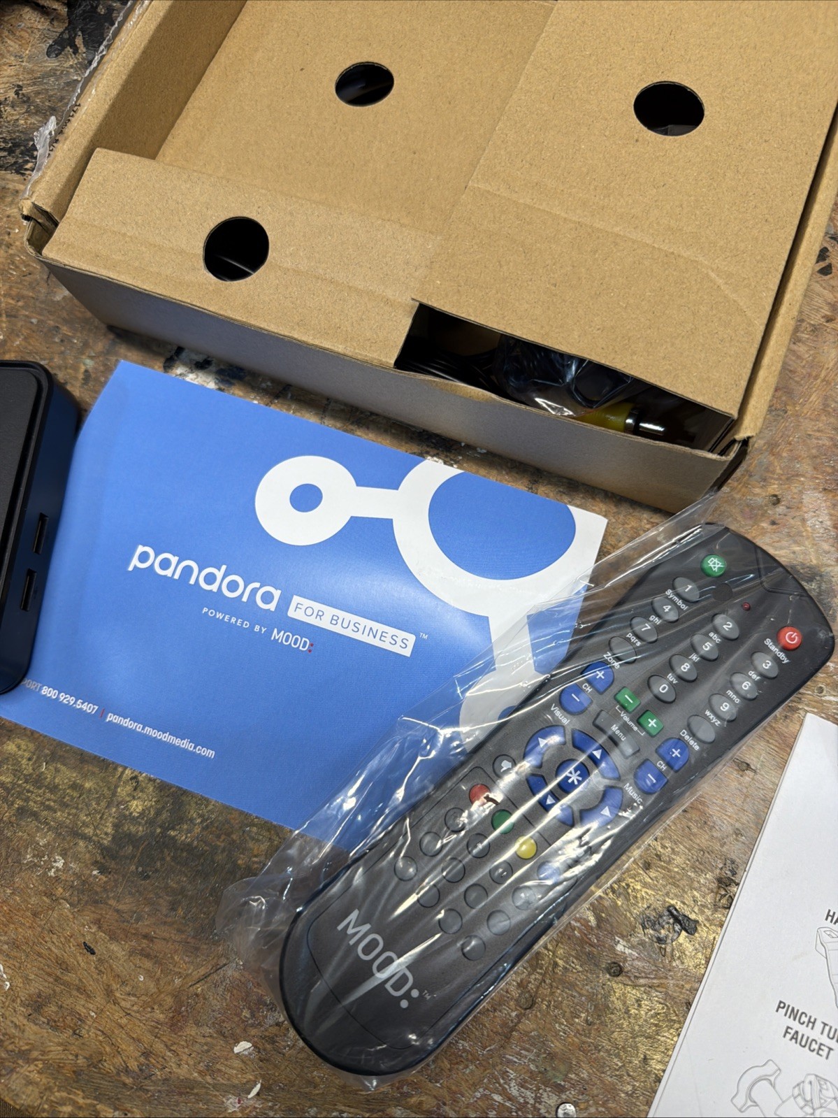Mood Harmony K140L1 Media Player MOODMAVPSG1L Musak with Remote and Power Supply