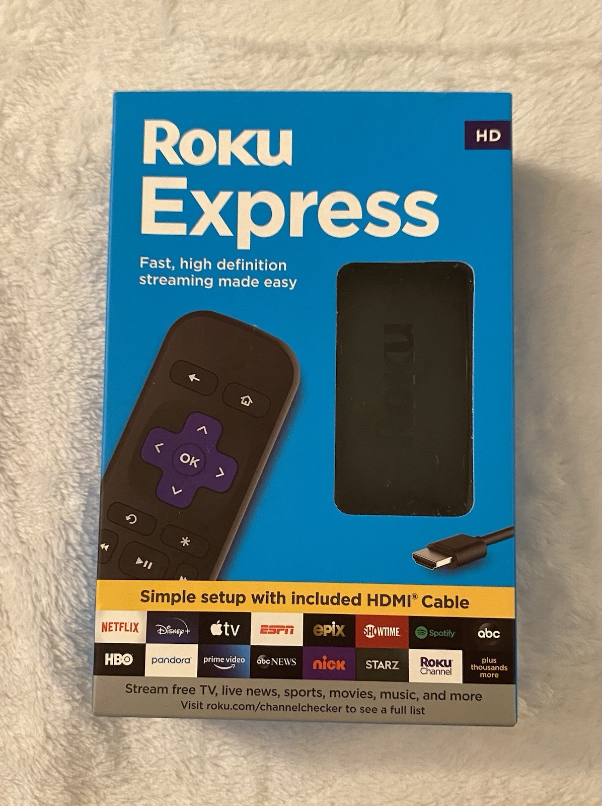 Roku Express HD Streaming Media Player Device 2020 Model 3930R ~ New And Sealed