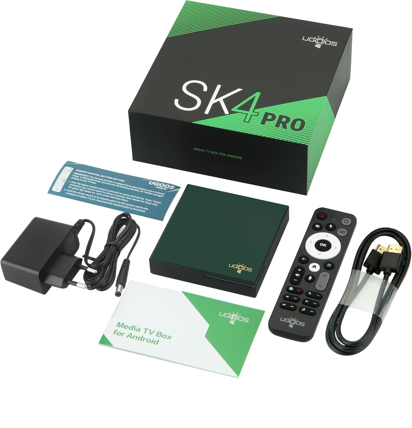 SK4 PRO Android 14 TV Box Amlogic S905X5M-K 4GB+64GB 4K HDR AV1 Media Player