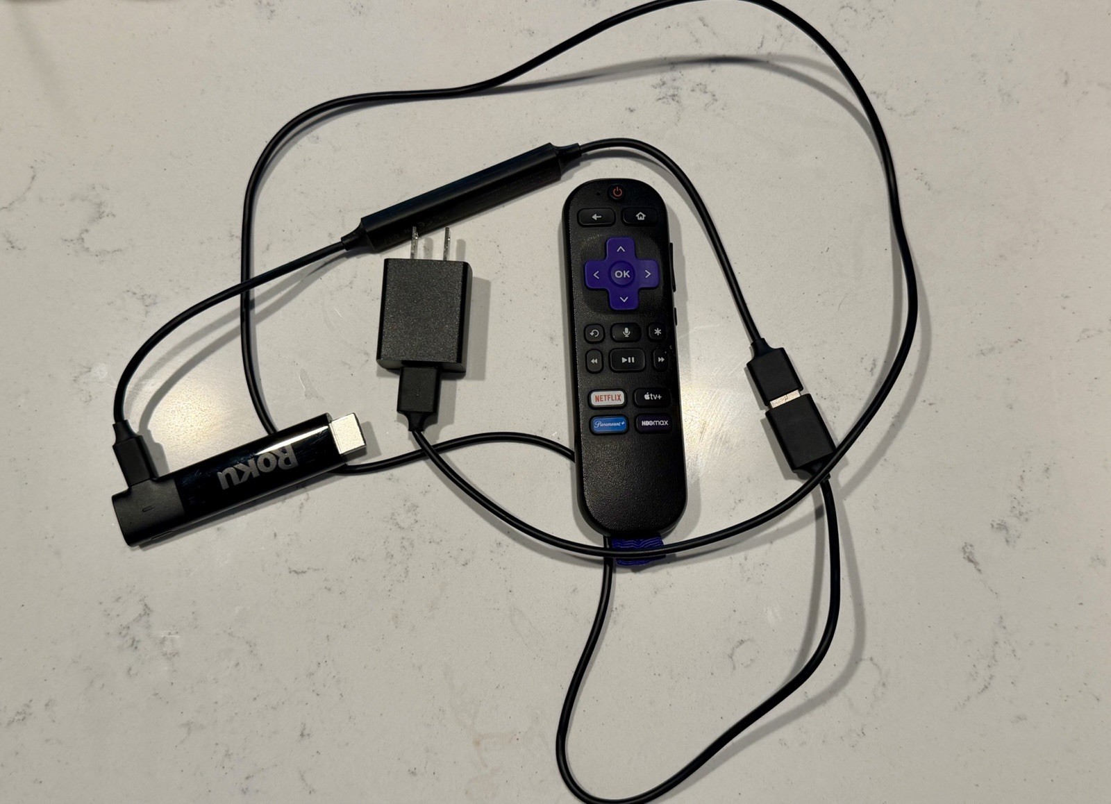 Roku Streaming Stick 4K/HDR Model 3810X Streaming Device with Roku Voice Remote