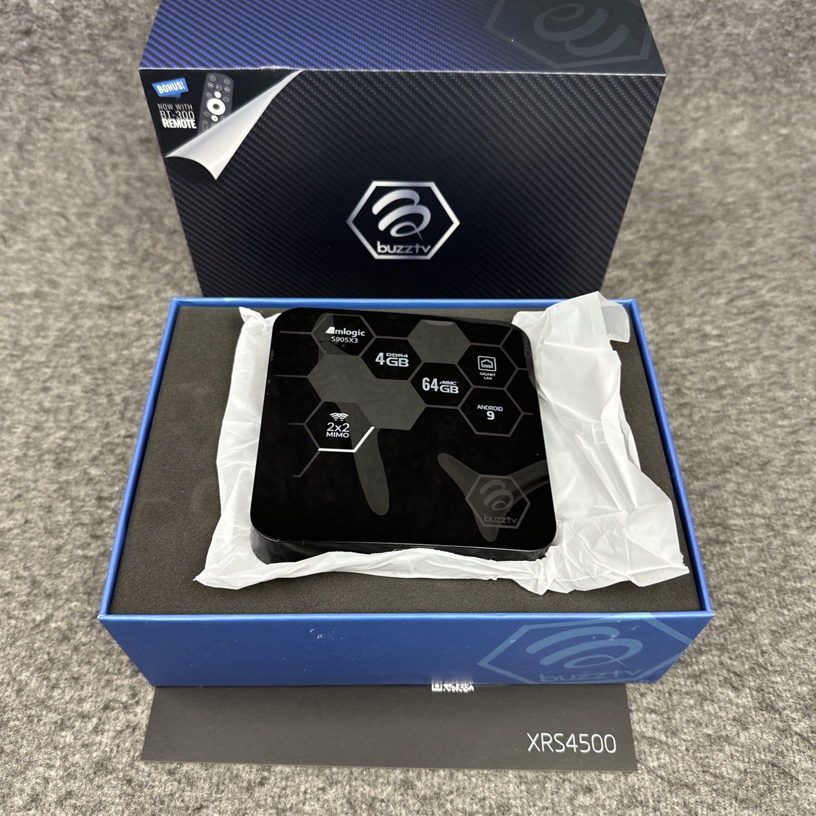 BuzzTV XRS-4500 4K TV Box NEW OPEN BOX